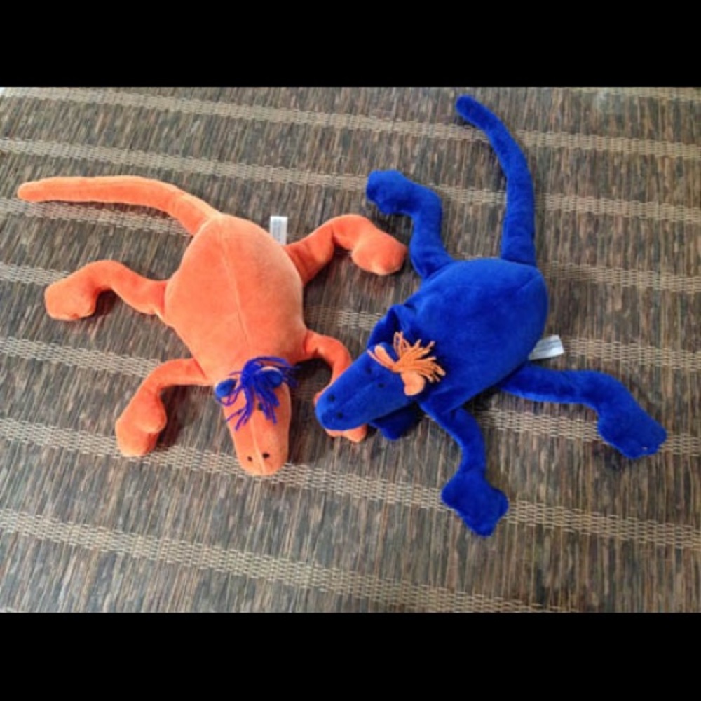 Plush critters, pair